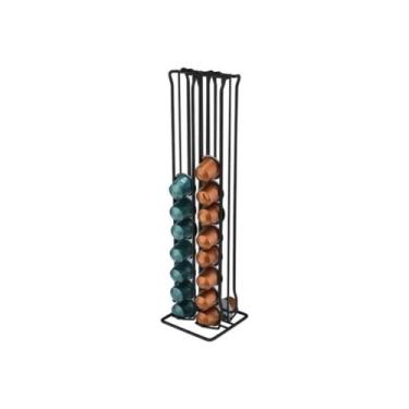 Imagem de Porta Cápsulas Nespresso 40 Cápsulas Aramado Preto - Wincy