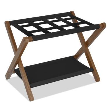 Imagem de Suporte para Bagagem Dobrável Heybly HLR010WB1 Nogueira 68x46x52cm