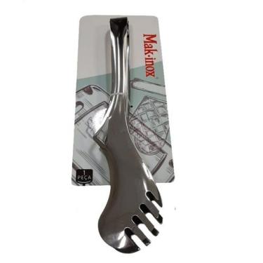 Imagem de Pegador Inox 26cm Mak-Inox 1950I 571792 - Ideal para Saladas e Grelhad