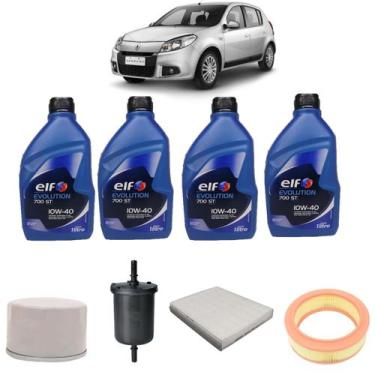 Imagem de Troca De Oleo Renault Sandero 1.6 8v 2014 em Diante Elf 10w40
