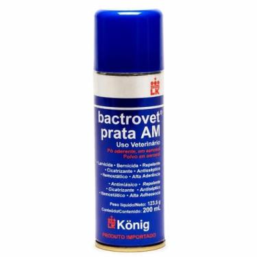 Imagem de Bactrovet Prata AM 200ml König Aerossol Cicatrizante Antisséptico Larv