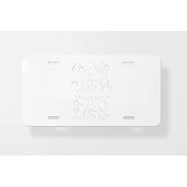 Imagem de Capa para placa de licença de cabelo de cachorro não cuidar - Capa para placa de carro - Capa de moldura para placa de carro - 15 x 30 cm