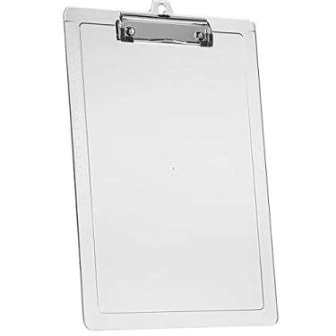 Imagem de Acrimet Prancheta Ofício Universal, com 2 Réguas Laterais, Prendedor Metálico Wire Clip, Cor Cristal, 134.3