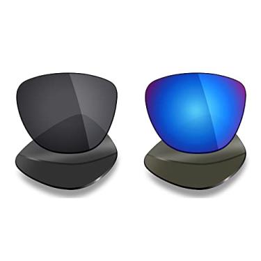 Imagem de Mryok 2 pares de lentes polarizadas de substituição para óculos de sol Oakley Frogskins – opções