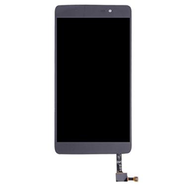 Imagem de HAIJUN Peças de substituição para celular tela LCD e digitalizador conjunto completo para Alcatel Idol 4/6055 / 6055i / 6055h / 6055k / 6055v (preto) cabo flexível (cor: preto)