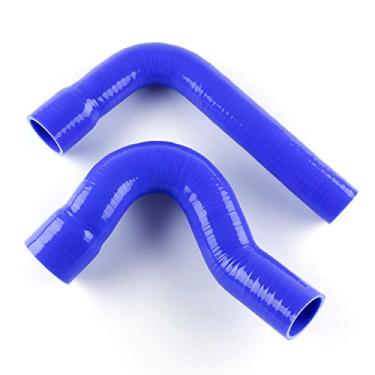 Imagem de LUXERAD 3 camadas 4,5 mm Performance Mangueira de radiador de silicone para Ford Mustang/Falcon/Fairlane V8 67-70 (azul)