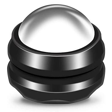 Imagem de Bola de massagem para as costas massageador manual de metal bola de rolo de massagem para alívio da dor terapia de auto massagem relaxante corpo inteiro ferramentas de massagem