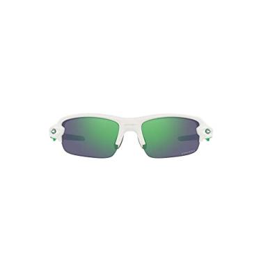 Imagem de Oakley Óculos de sol quadrados Oj9008 Flak XXS, Branco fosco/Prizm Jade, 58 mm