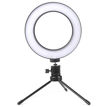 Imagem de Ring Light 16cm Led Bicolor Dimmer C/Tripé Blog Make Up I20