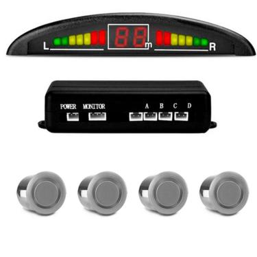 Imagem de Sensor De Ré Estacionamento 4 Pontos Prata