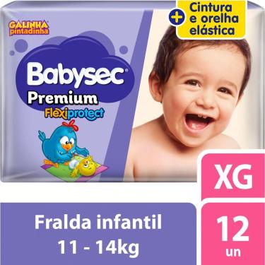 Imagem de Fralda Descartável Babysec Galinha Pintadinha Premium XG 12 Unidades