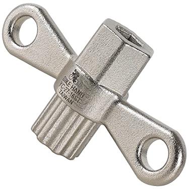 Imagem de BIKEHAND da bicicleta 2-in-1 Cap Poeira Arm Crank Pedaleira Instalar Remoção Wrench Ferramenta Compatível com Shimano SRAM RaceFace TRUVATIV