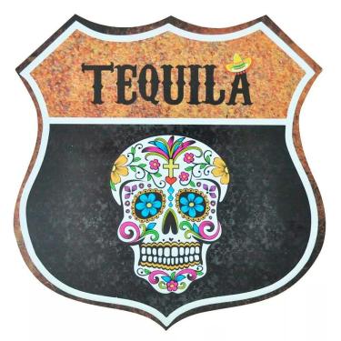 Imagem de Quadro Placa Route Em Madeira Decorativa - Tequila