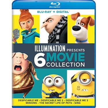 Imagem de Illumination Presents: 6-Movie Collection (Despicable Me / Despicable Me 2 / Despicable Me 3 / Minions / The Secret Life of Pets / Sing) [Blu-ray]