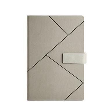 Imagem de Caderno de Negócios A5 Diários de Couro PU Multicolorido Ímã Fivela Agenda Planners Livro de Orçamento Escritório Material Escolar Papelaria, C, 2 peças