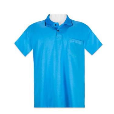 Imagem de Camiseta Polo Bolso Algodão Manga Curta Camisa Gola Polo - Estilo De R