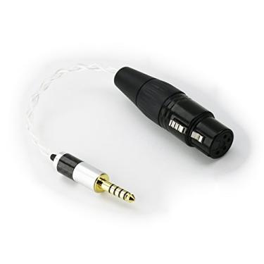 Imagem de NewFantasia Adaptador de áudio de fone de ouvido de 4,4 mm macho para 4 pinos XLR fêmea balanceado para Sony WM1A, NW-WM1Z, PHA-2A