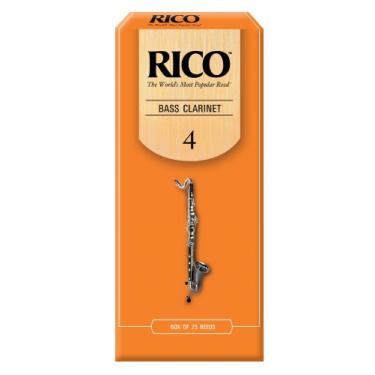 Imagem de Palhetas de clarinete Rico Bass Strength 4.0, pacote com 25