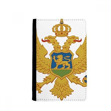 Imagem de Porta-passaporte com emblema nacional da Europa Montenegro Notecase Burse capa carteira porta-cartão, Multicolor