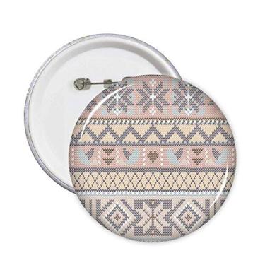 Imagem de Losango octogonal Padrão Triângulo Pinos Emblema Botão Decoração Acessório 5 peças