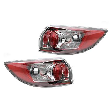 Imagem de JESYMBX Para Mazda 3 BL 2009-2013 tampa traseira para-choque luz de freio setas conjunto de lâmpada 5D Hatchback sem lâmpada