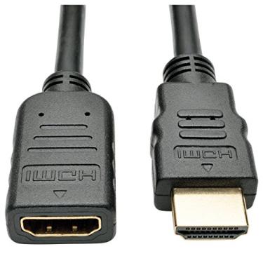Imagem de Tripp Lite Cabo de extensão HDMI de alta velocidade com Ethernet e vídeo digital com áudio, Ultra HD 4K x 2K (M/F), 1,8 m (P569-006-MF), multicolorido