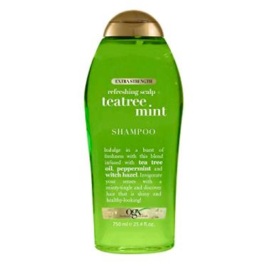 Imagem de OGX Extra Strength Shampoo Refrescante para Couro Cabeludo + Teatree Mint Shampoo Revigorante para Couro Cabeludo com Óleo de Árvore de Chá e Hortelã e Hamamélis, Sem Parabenos, Surfatantes Sem Sulfatos, 70 ml