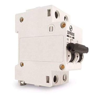 Imagem de Disjuntor Soprano Din Bifásico Curva C 25a Shb Bipolar