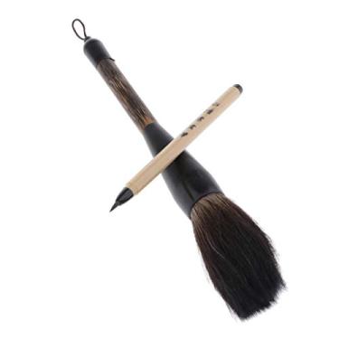 Imagem de Pincel de desenho de caligrafia chinesa Kanji japonês Sumi Pen Lobo Hair