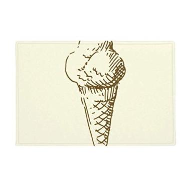 Imagem de DIYthinker Sweet Ice Cream Tapete antiderrapante para porta de banheiro