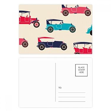 Imagem de Conjunto de cartões postais coloridos e clássicos com estampa de desenho animado e cartão de felicitações de aniversário