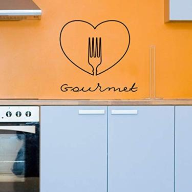 Imagem de Adesivo De Parede Cozinha Gourmet Garfo 50cm x 60cm total