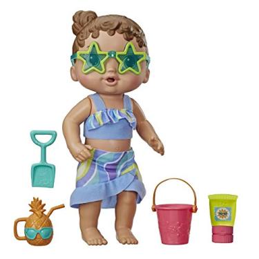 Imagem de Boneca Baby Alive Bebe Sol e Areia - Com roupinha removível e 5 acessórios de praia - E8718 - Hasbro