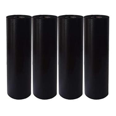 Imagem de Kit com 12 Rolos Ribbon Cera 110x74 para Impressora Térmica Zebra GC420