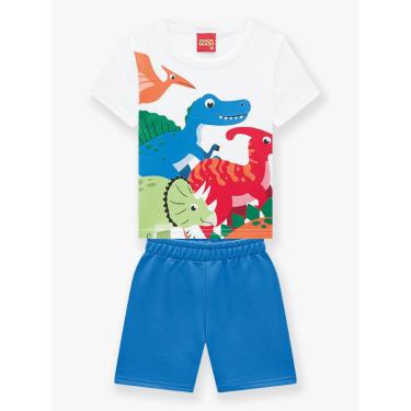 Imagem de Infantil - Conjunto Menino Camiseta + Bermuda Kyly Branco  menino