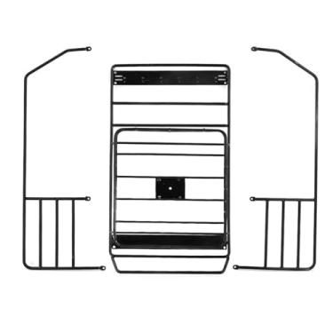 Imagem de CIADAZ Metal rack de teto rolo gaiola barra bagagem substituição para axial scx10 jeep wrangler corpo escudo 1/10 controle remoto rastreador carro atualizar peças