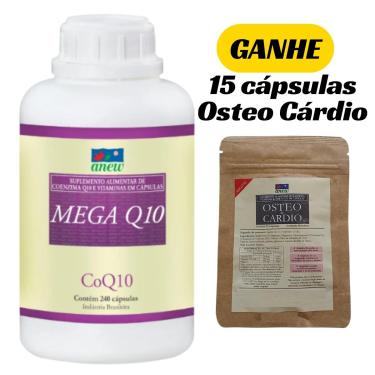 Imagem de MEGA Q10 ANEW 240 CáPS + 15 CáPS OSTEO CARDIO ANEW 