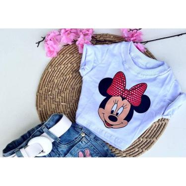 Imagem de Blusa cropped infantil menina -Personagens Stitch-Minnie etc
