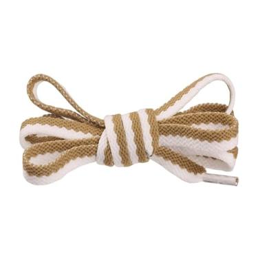 Imagem de Cadarços Duplos Planos De Cor Misturada Cadarços De Tênis Colorido Cadarços Acessórios(Color:Color No.8,Size:100cm)