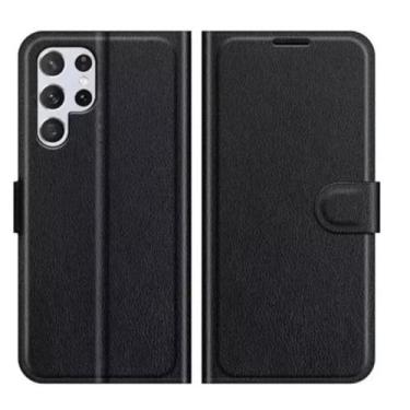 Imagem de Capinha Capa Carteira Flip Luxo Para Samsung Galaxy S24 ULTRA (preto)