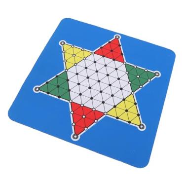 Imagem de Conjunto de Jogo de Damas as, 3 Cores, Peçae Damas, Portátil, Tapete de Tabule de Borracha, Casa, Via, Xadrez Com Bolsa de Armazennto