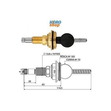 Imagem de Reparo Registro Gaveta Docol 3/4" - 281603