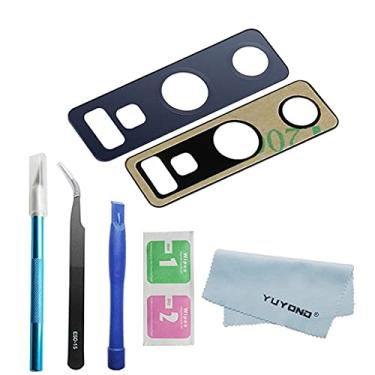 Imagem de Lente de vidro YUYOND traseira para câmera traseira com adesivo para Samsung Galaxy Note 9 (todas as operadoras) preto + kit de ferramentas + pano limpo, For Note 9 Blue