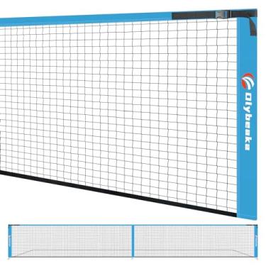 Imagem de Olybeaka Rede de reposição Pickleball 6,7 m x 0,9 m para ambientes internos ou externos para a maioria das molduras de bola de pickle independente, somente rede Pickleball
