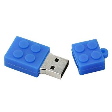 Imagem de Blocos de construção de 4 GB modelo pen drive USB 3.0 dispositivo de armazenamento USB Flash Disk USB Drive USB 3.0 Memory Stick USB Stick U Disk Pen Drive USB Flash Memory USB Disk - Azul
