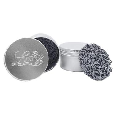 Imagem de Luxiny Suporte de barra de xampu e estojo de sabão de viagem, com elevação de sabonete, ajuda as barras a durar mais tempo (2 recipientes portáteis resistentes à ferrugem, 2 elevadores cinzas)