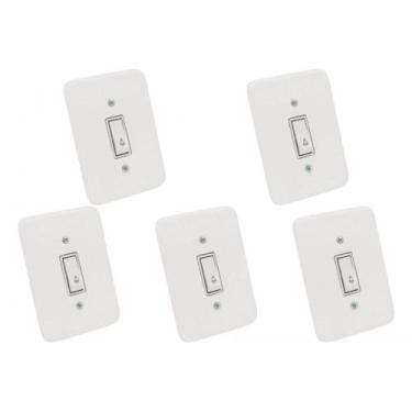 Imagem de Kit C/5 - Conjunto Radial Pollar 1901001 1 Interruptor Ca...