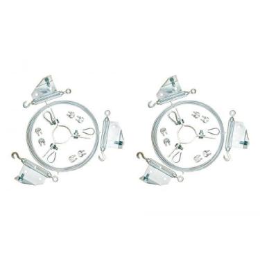 Imagem de Kit C/2 - Para-Raio Contravento Com Cabo Aco Mastro 2'' - Raycon