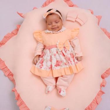Imagem de Saída de Maternidade para Bebê Menina Clara 05 Peças - Pandora Baby En