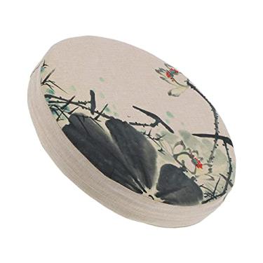 Imagem de Almofada Confortável de Linho de Algodão Estilo Chinês, Resistente à Sujeira, Removível, Lavável, Grossa, Almofada de Joelhos, Móveis para Sala de Estar